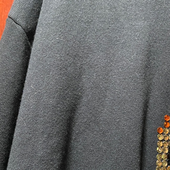 Jerzees Black sweatshirt with Tiger sequins Graphic size XL NWOT - Picture 6 of 15